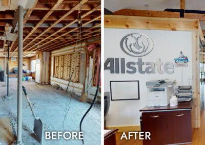 ALLSTATE INTERIOR REMODEL - Before & After
