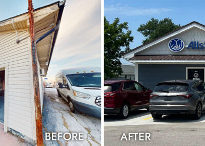 ALLSTATE EXTERIOR REMODEL - Before & After