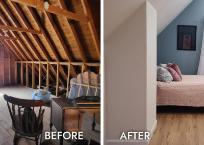 WEST TOLEDO ATTIC BUILDOUT - Before & After