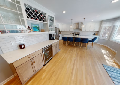 SYLVANIA KITCHEN REMODEL - Bar Wall, quartz countertop
