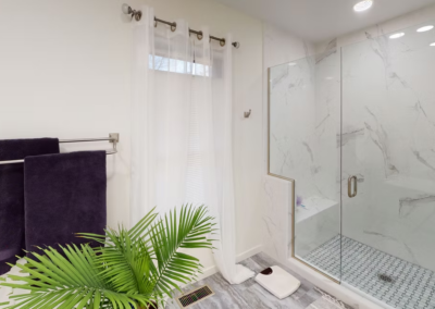 BATHROOM REMODEL & TILE WORK - Tile shower with bench