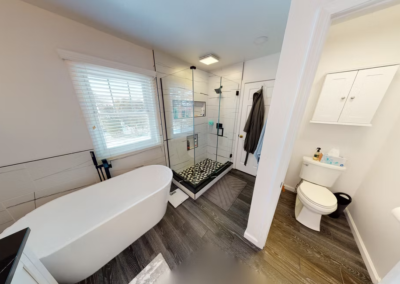 SYLVANIA BATHROOM REMODEL & TILE WORK - Tile floor, tile shower, standalone tub.